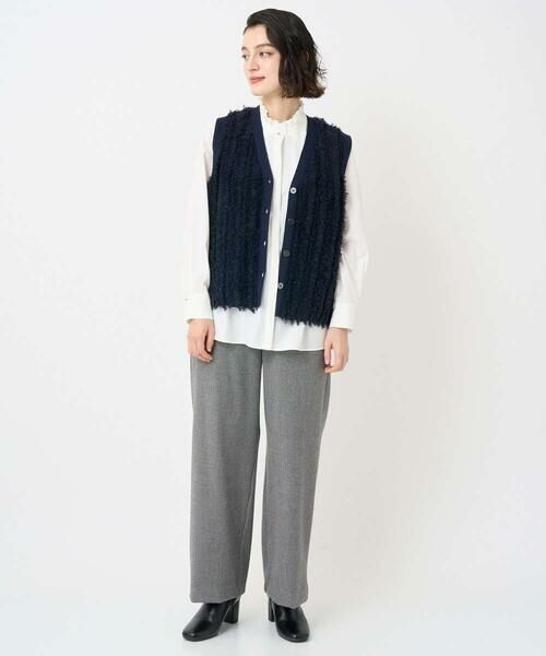 Maison de CINQ / メゾン ドゥ サンク ベスト | ラメジャガードシャギーニットベスト | 詳細14