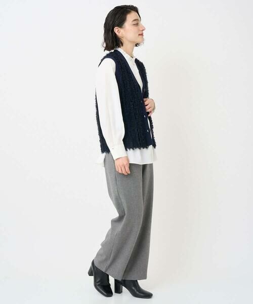 Maison de CINQ / メゾン ドゥ サンク ベスト | ラメジャガードシャギーニットベスト | 詳細15