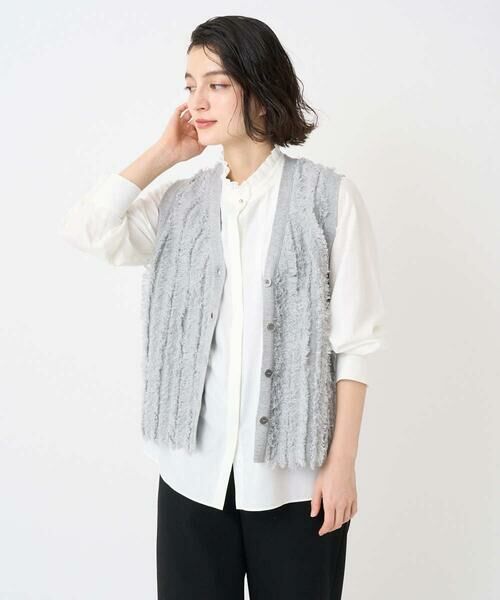 Maison de CINQ / メゾン ドゥ サンク ベスト | ラメジャガードシャギーニットベスト | 詳細3