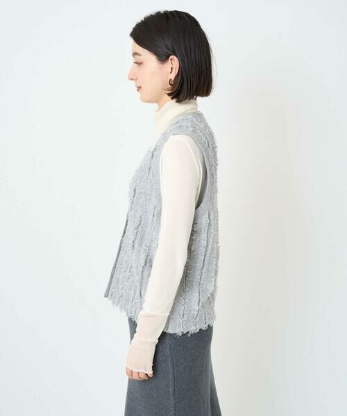 Maison de CINQ / メゾン ドゥ サンク ベスト | ラメジャガードシャギーニットベスト | 詳細6