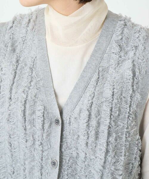 Maison de CINQ / メゾン ドゥ サンク ベスト | ラメジャガードシャギーニットベスト | 詳細8