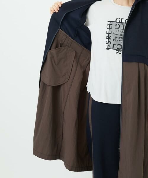 Maison de CINQ / メゾン ドゥ サンク セットアップ | ダンボールタフタドッキングロングジレ | 詳細12