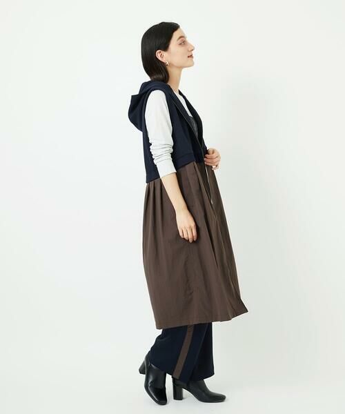 Maison de CINQ / メゾン ドゥ サンク セットアップ | ダンボールタフタドッキングロングジレ | 詳細21