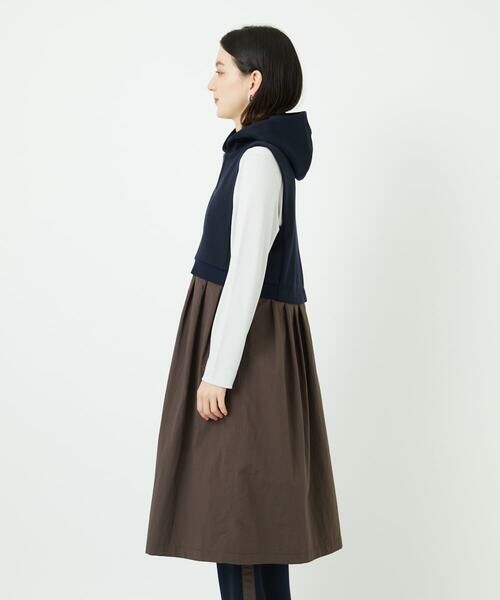 Maison de CINQ / メゾン ドゥ サンク セットアップ | ダンボールタフタドッキングロングジレ | 詳細6