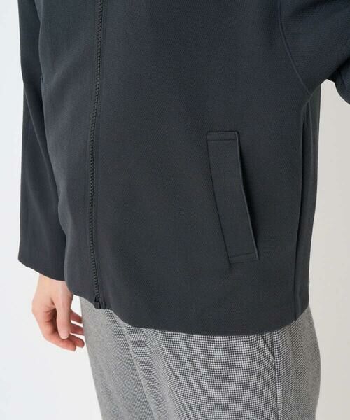 Maison de CINQ / メゾン ドゥ サンク ノーカラージャケット | [セットアップ対応]ノーカラージャージージップ羽織 | 詳細13