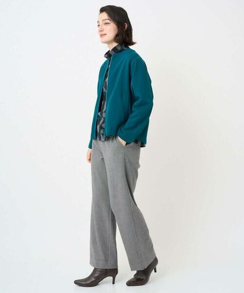 Maison de CINQ / メゾン ドゥ サンク ノーカラージャケット | [セットアップ対応]ノーカラージャージージップ羽織 | 詳細19