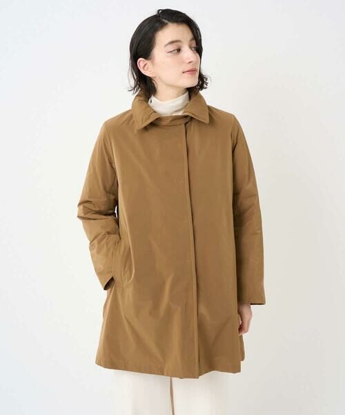 Maison de CINQ / メゾン ドゥ サンク ダウンジャケット・ベスト | ステッチレスステンカラーミドルダウンコート（ベージュ）