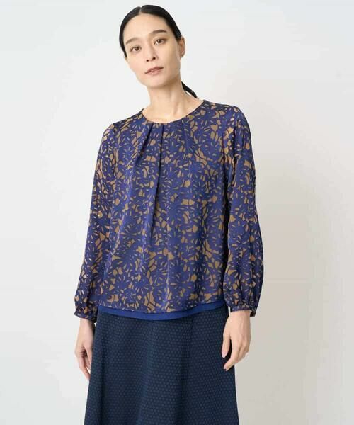 Maison de CINQ / メゾン ドゥ サンク シャツ・ブラウス | [セットアップ対応]フラワーオパールプリントブラウス | 詳細1