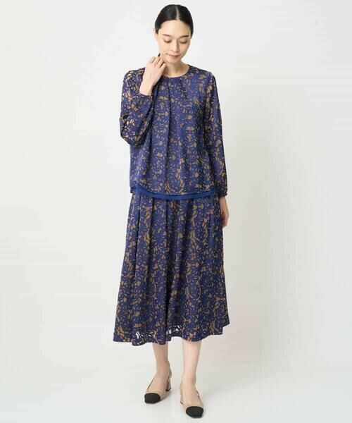 Maison de CINQ / メゾン ドゥ サンク シャツ・ブラウス | [セットアップ対応]フラワーオパールプリントブラウス | 詳細12