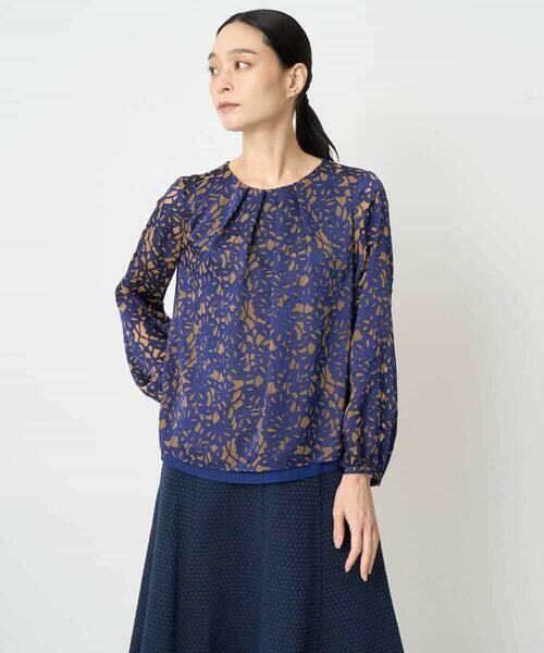 Maison de CINQ / メゾン ドゥ サンク シャツ・ブラウス | [セットアップ対応]フラワーオパールプリントブラウス | 詳細2