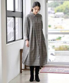 Maison de CINQ / メゾン ドゥ サンク ロング・マキシ丈ワンピース | グレンチェックワンピース