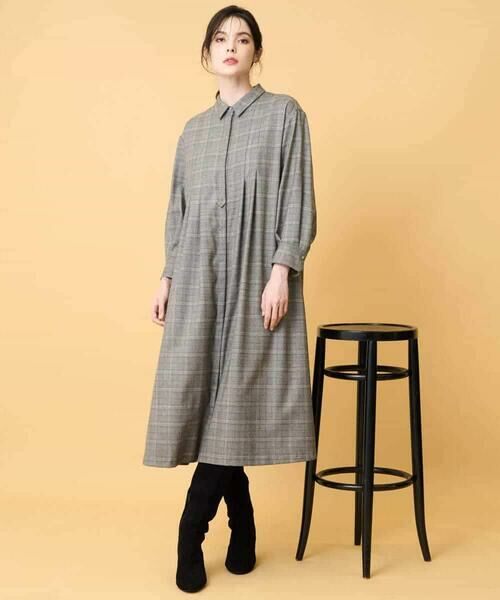 Maison de CINQ / メゾン ドゥ サンク ロング・マキシ丈ワンピース | グレンチェックワンピース | 詳細12