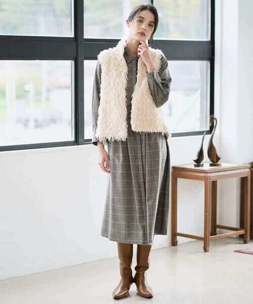 Maison de CINQ / メゾン ドゥ サンク ロング・マキシ丈ワンピース | グレンチェックワンピース | 詳細25