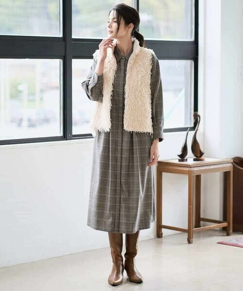 Maison de CINQ / メゾン ドゥ サンク ロング・マキシ丈ワンピース | グレンチェックワンピース | 詳細27