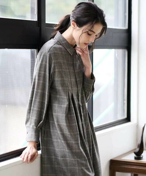 Maison de CINQ / メゾン ドゥ サンク ロング・マキシ丈ワンピース | グレンチェックワンピース | 詳細5