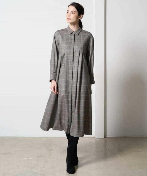 Maison de CINQ / メゾン ドゥ サンク ロング・マキシ丈ワンピース | グレンチェックワンピース | 詳細7