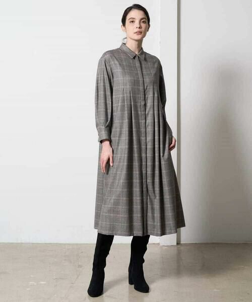 Maison de CINQ / メゾン ドゥ サンク ロング・マキシ丈ワンピース | グレンチェックワンピース | 詳細8