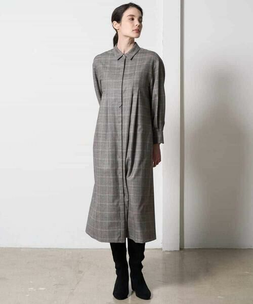 Maison de CINQ / メゾン ドゥ サンク ロング・マキシ丈ワンピース | グレンチェックワンピース | 詳細9