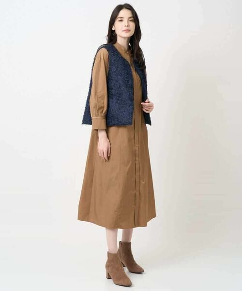 Maison de CINQ / メゾン ドゥ サンク ロング・マキシ丈ワンピース | 長袖タフタワンピース | 詳細14