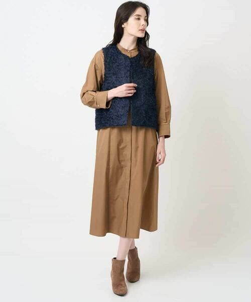 Maison de CINQ / メゾン ドゥ サンク ロング・マキシ丈ワンピース | 長袖タフタワンピース | 詳細16