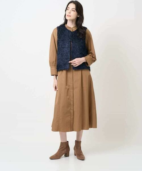 Maison de CINQ / メゾン ドゥ サンク ロング・マキシ丈ワンピース | 長袖タフタワンピース | 詳細17