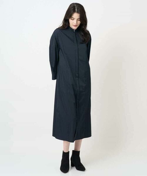 Maison de CINQ / メゾン ドゥ サンク ロング・マキシ丈ワンピース | 長袖タフタワンピース | 詳細4
