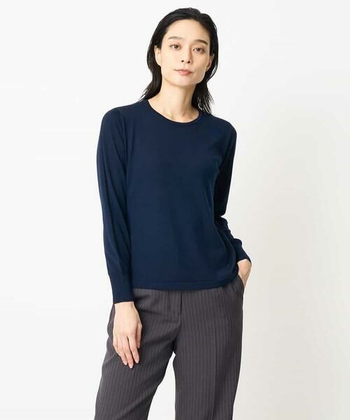 Maison de CINQ/メゾン ドゥ サンク [アンサンブル対応]長袖プルオーバーニット ネイビー S