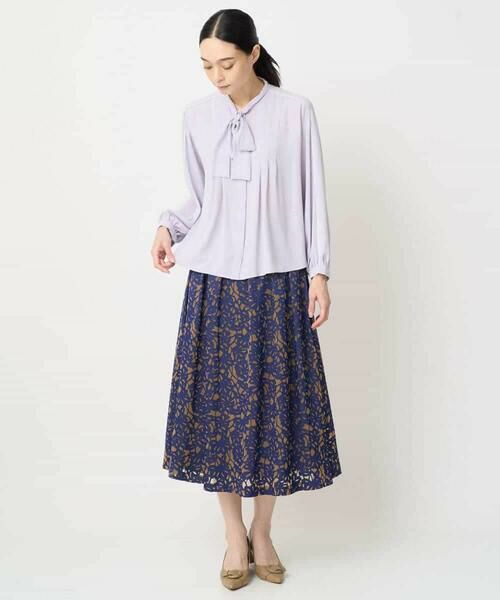 Maison de CINQ / メゾン ドゥ サンク ロング・マキシ丈スカート | [セットアップ対応]フラワーオパールプリントスカート | 詳細10