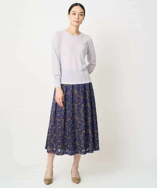 Maison de CINQ / メゾン ドゥ サンク ロング・マキシ丈スカート | [セットアップ対応]フラワーオパールプリントスカート | 詳細14