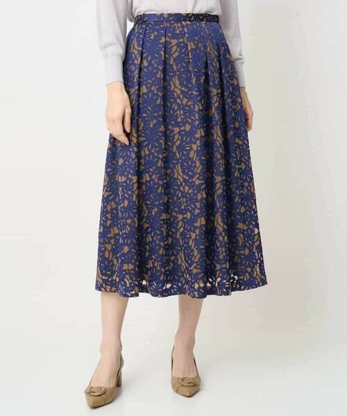 Maison de CINQ / メゾン ドゥ サンク ロング・マキシ丈スカート | [セットアップ対応]フラワーオパールプリントスカート | 詳細2