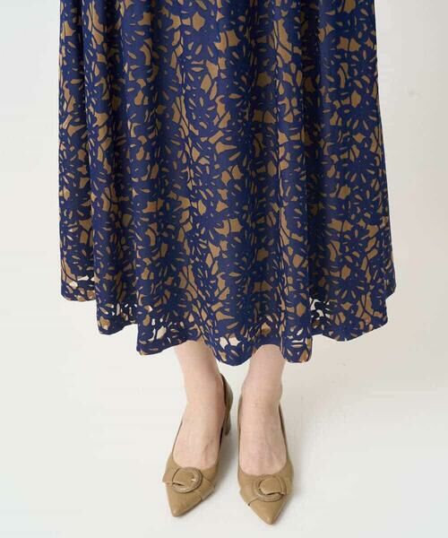 Maison de CINQ / メゾン ドゥ サンク ロング・マキシ丈スカート | [セットアップ対応]フラワーオパールプリントスカート | 詳細8