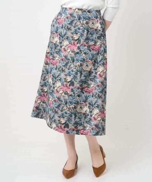 Maison de CINQ / メゾン ドゥ サンク ロング・マキシ丈スカート | ゴブランフラワープリントスカート | 詳細1