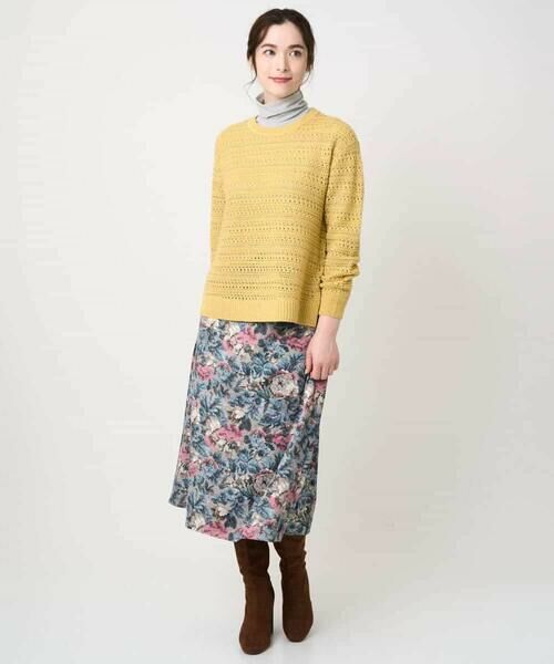 Maison de CINQ / メゾン ドゥ サンク ロング・マキシ丈スカート | ゴブランフラワープリントスカート | 詳細18