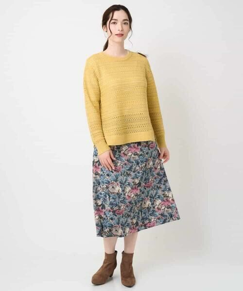 Maison de CINQ / メゾン ドゥ サンク ロング・マキシ丈スカート | ゴブランフラワープリントスカート | 詳細19