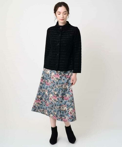 Maison de CINQ / メゾン ドゥ サンク ロング・マキシ丈スカート | ゴブランフラワープリントスカート | 詳細9