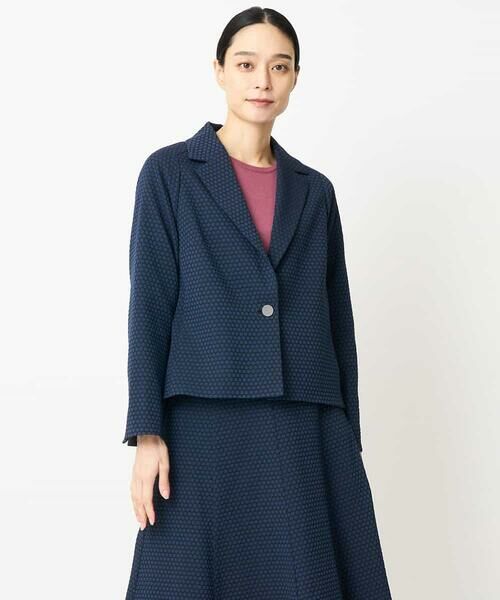 Maison de CINQ / メゾン ドゥ サンク テーラードジャケット | [セットアップ対応]オリジナルジャガードジャケット | 詳細1