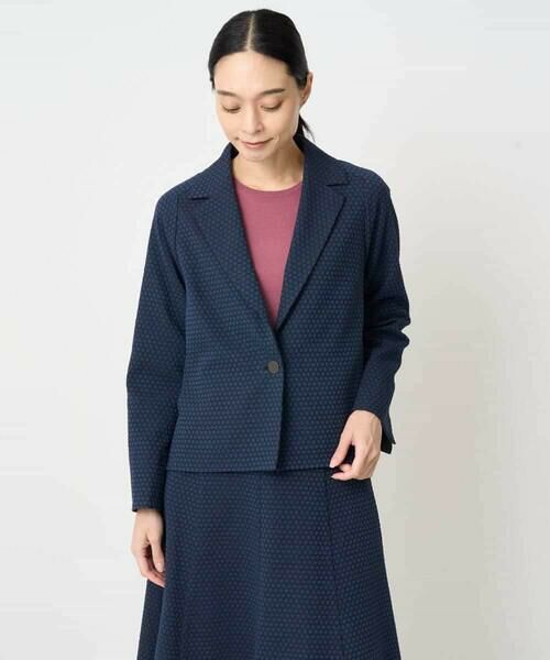 Maison de CINQ / メゾン ドゥ サンク テーラードジャケット | [セットアップ対応]オリジナルジャガードジャケット | 詳細2