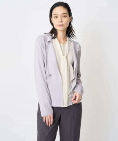 Maison de CINQ / メゾン ドゥ サンク カーディガン・ボレロ | [アンサンブル対応]襟付ニットカーディガン