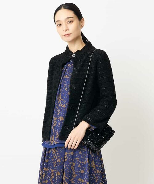 Maison de CINQ / メゾン ドゥ サンク セットアップ | ラメニットバージャケット | 詳細1