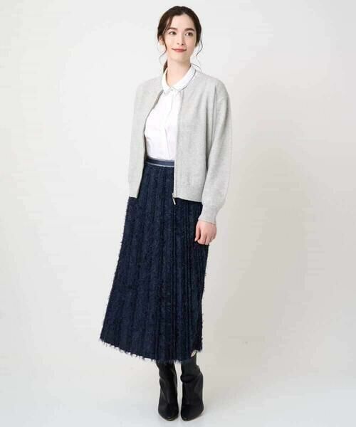 Maison de CINQ / メゾン ドゥ サンク その他アウター | チュール重ねニットブルゾン | 詳細12