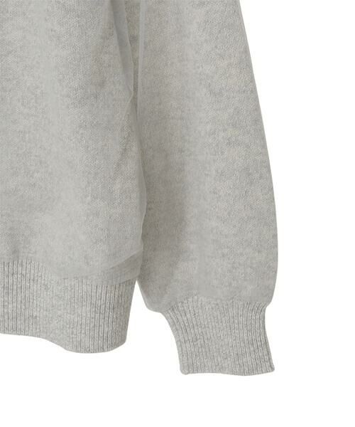 Maison de CINQ / メゾン ドゥ サンク その他アウター | チュール重ねニットブルゾン | 詳細16