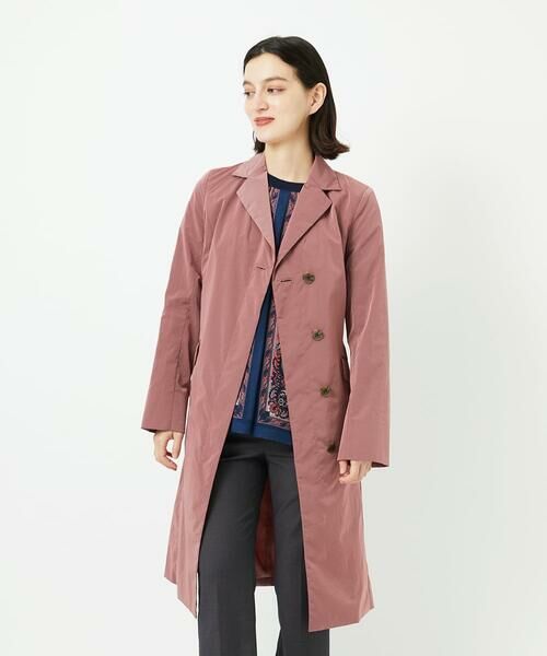 Maison de CINQ / メゾン ドゥ サンク その他アウター | シャンブレーロングコート（ピンク）