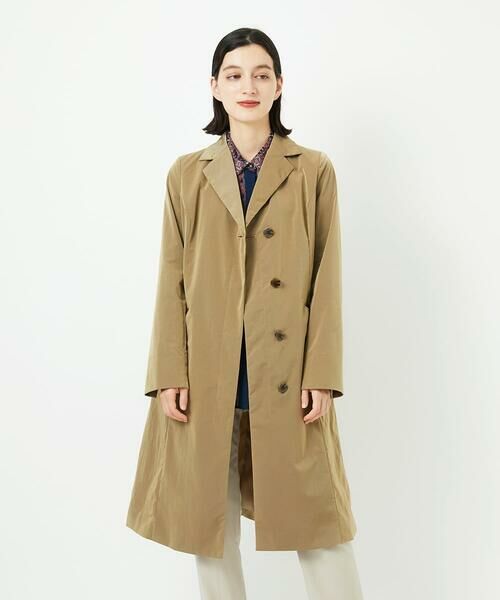 Maison de CINQ/メゾン ドゥ サンク シャンブレーロングコート ベージュ S Maison de CINQ/メゾン ドゥ サンク シャンブレーロングコート ベージュ S