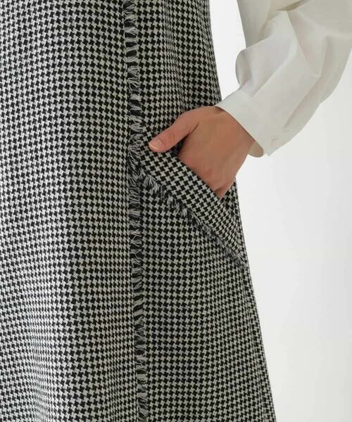 Maison de CINQ / メゾン ドゥ サンク ロング・マキシ丈スカート | 【小さいサイズ/セットアップ対応】千鳥チェックツイードジャンパースカート | 詳細14