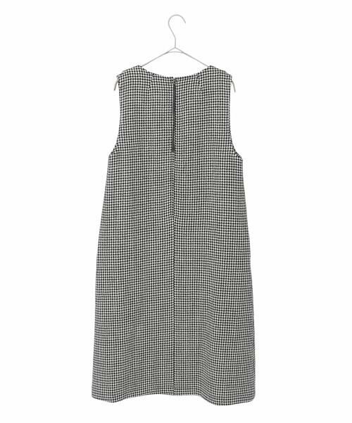 Maison de CINQ / メゾン ドゥ サンク ロング・マキシ丈スカート | 【小さいサイズ/セットアップ対応】千鳥チェックツイードジャンパースカート | 詳細4