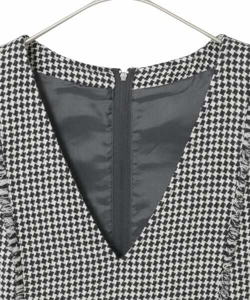 Maison de CINQ / メゾン ドゥ サンク ロング・マキシ丈スカート | 【小さいサイズ/セットアップ対応】千鳥チェックツイードジャンパースカート | 詳細6