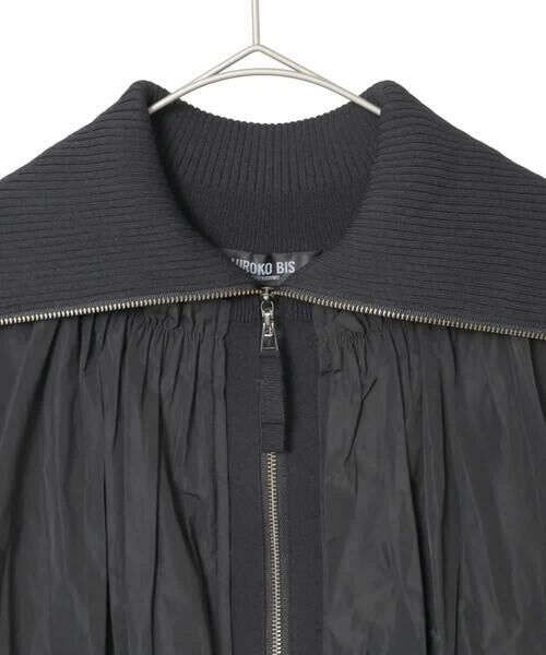 Maison de CINQ / メゾン ドゥ サンク その他アウター | 【小さいサイズ】異素材ジョイントニットブルゾン | 詳細2