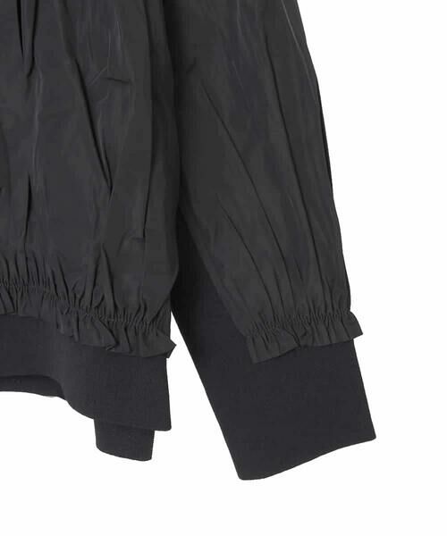 Maison de CINQ / メゾン ドゥ サンク その他アウター | 【小さいサイズ】異素材ジョイントニットブルゾン | 詳細3