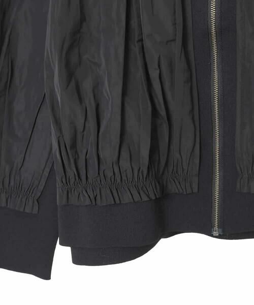 Maison de CINQ / メゾン ドゥ サンク その他アウター | 【小さいサイズ】異素材ジョイントニットブルゾン | 詳細4