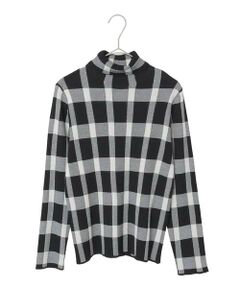 Maison de CINQ / メゾン ドゥ サンク ニット・セーター | 【小さいサイズ】チェック柄インターシャニットプルオーバー